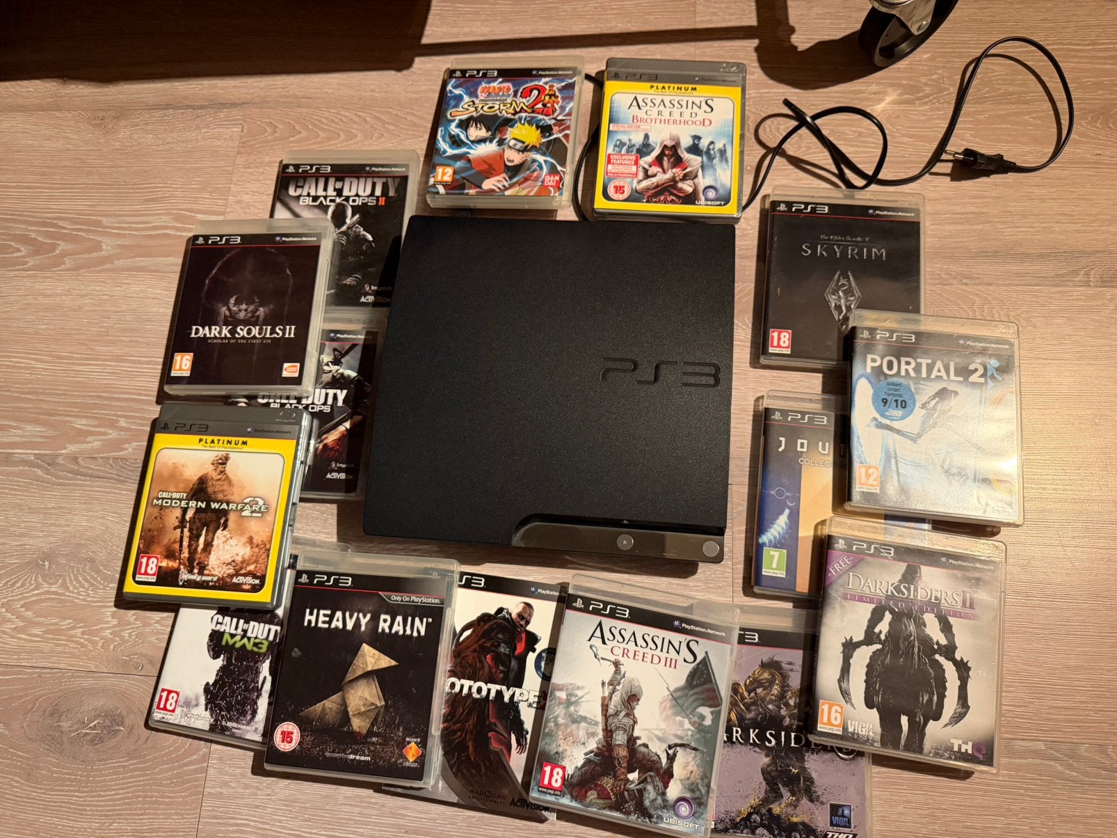 PlayStation 3 Slim met games, inclusief 2 controllers, Ophalen, Zonder controller, 160 GB, Slim
