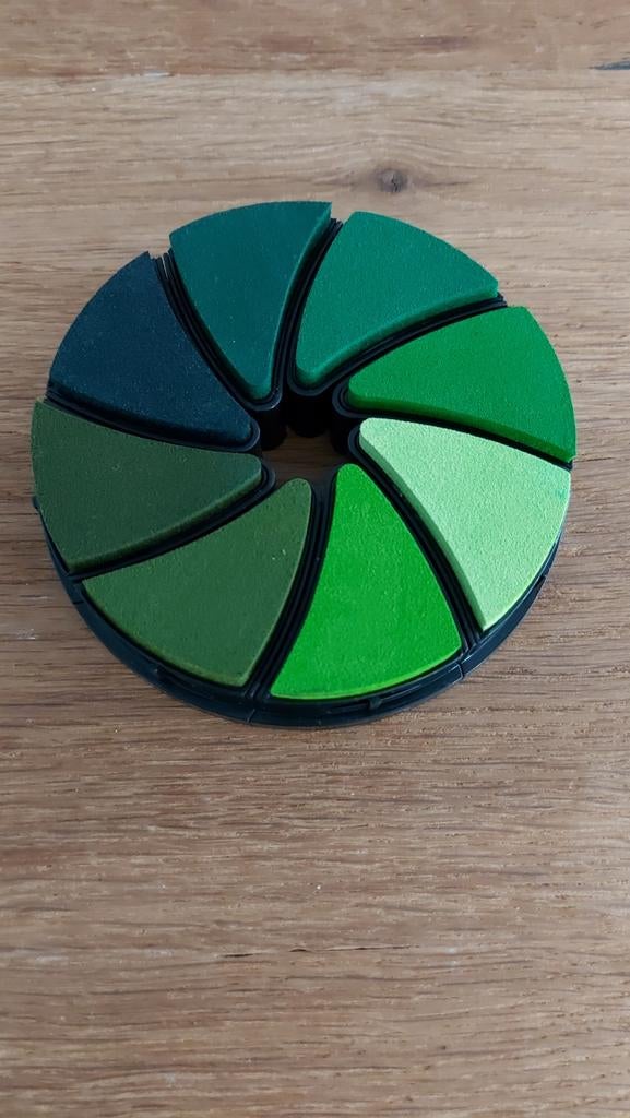 Joy!Crafts Rond Stempelkussen - 8 Groene Tinten, Hobby en Vrije tijd, Stempelen, Ophalen of Verzenden, Nieuw, Clearstamp