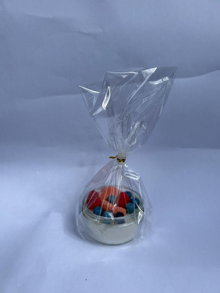 Handmade fruit kaars, Huis en Inrichting, Woonaccessoires | Kandelaars en Kaarsen, Ophalen of Verzenden, Nieuw, Overige materialen