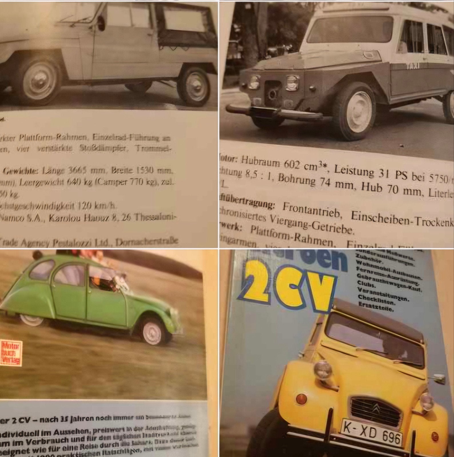 Dik Citroën 2cv eend boek Bijou coupé Sahara 4x4 besteleend, Ophalen of Verzenden, Zo goed als nieuw, Citroën