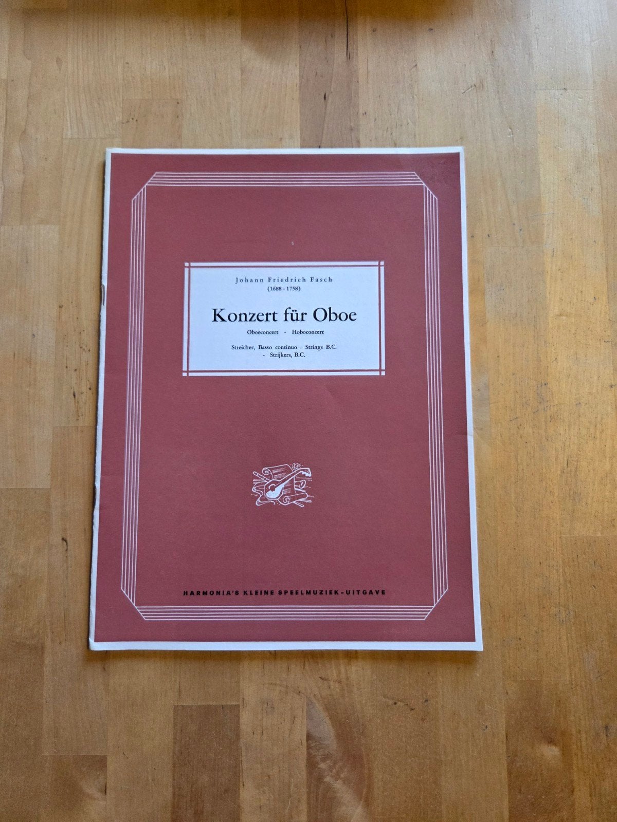 Johann Friedrich Fasch - Konzert für Oboe (bladmuziek), Gebruikt, Verzenden, Klassiek, Overige instrumenten