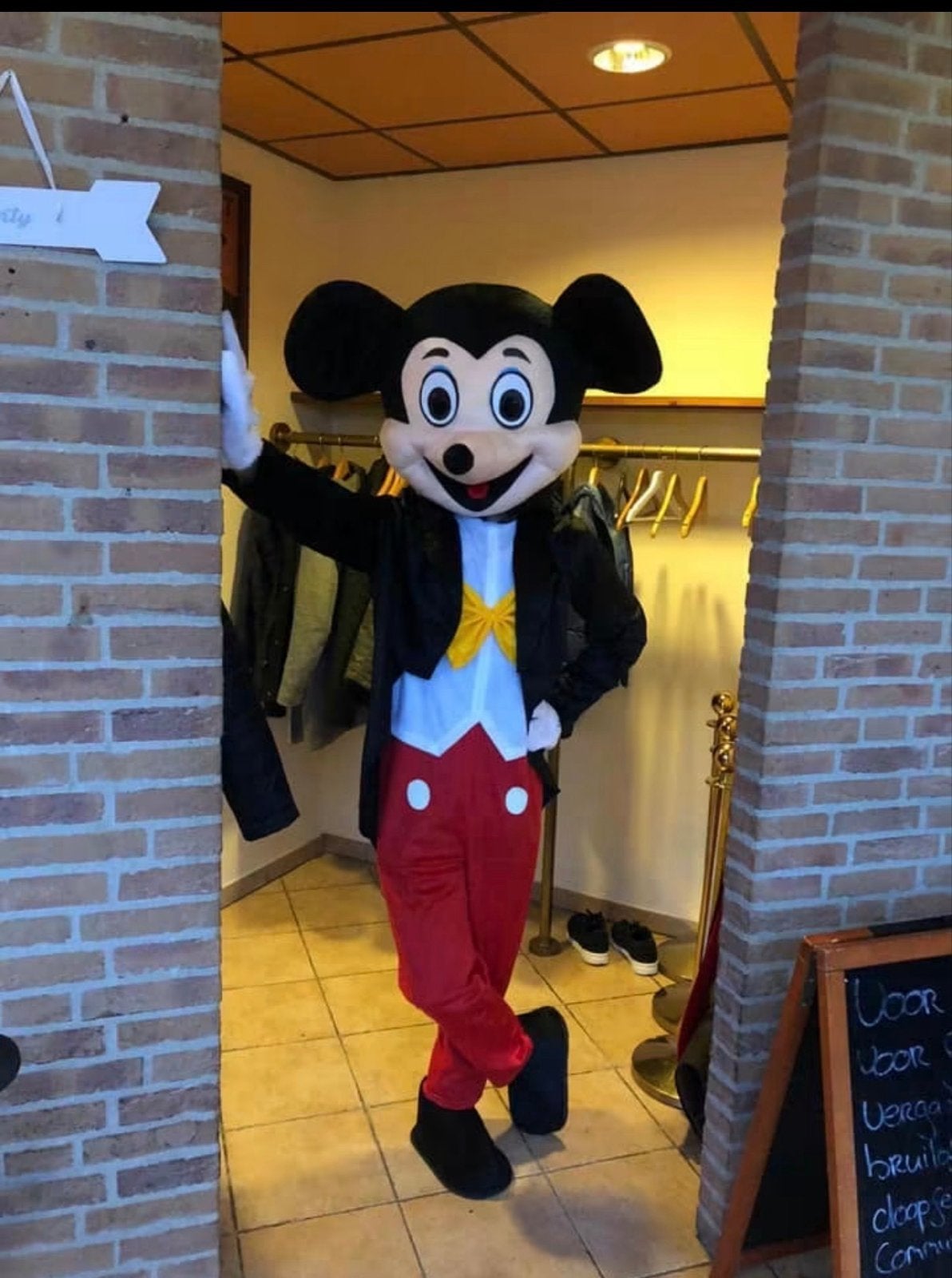 Mickey Mouse kostuum te huur - Perfect voor elk feest!, Ophalen, Gebruikt, Pak of Jurk