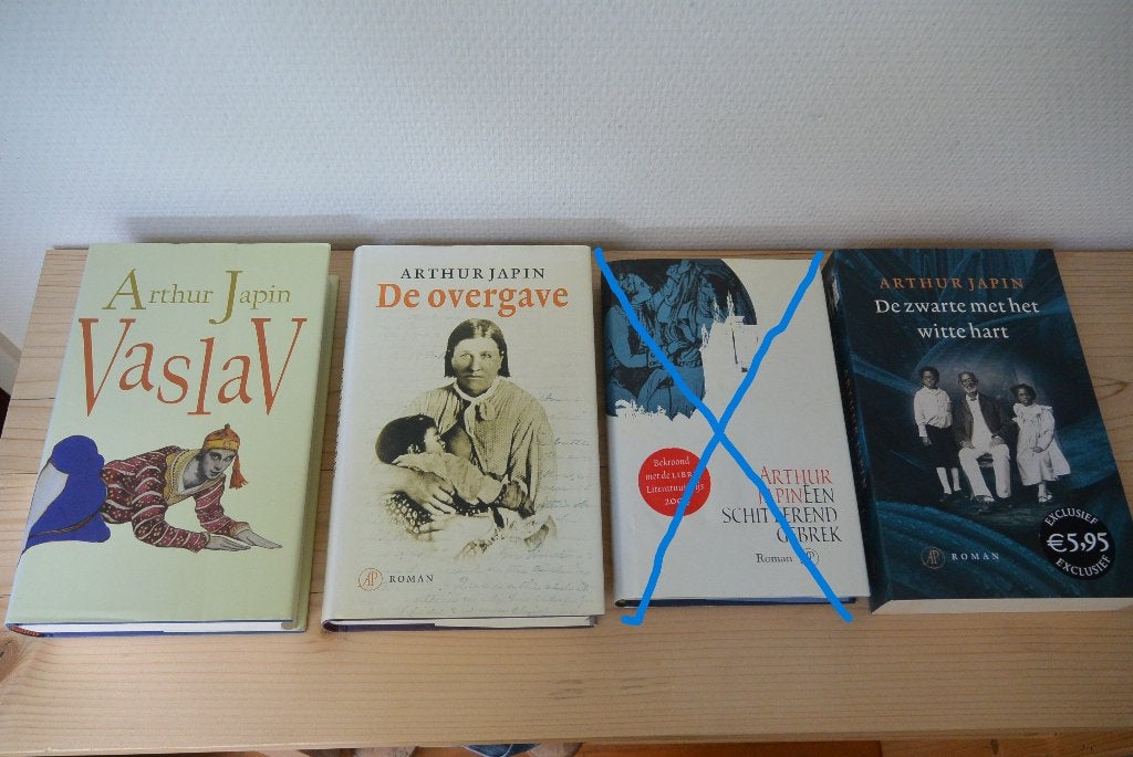 3x Arthur Japin - De overgave - De zwarte met het witte hart, Gelezen, Nederland, Arthur Japin, Ophalen of Verzenden