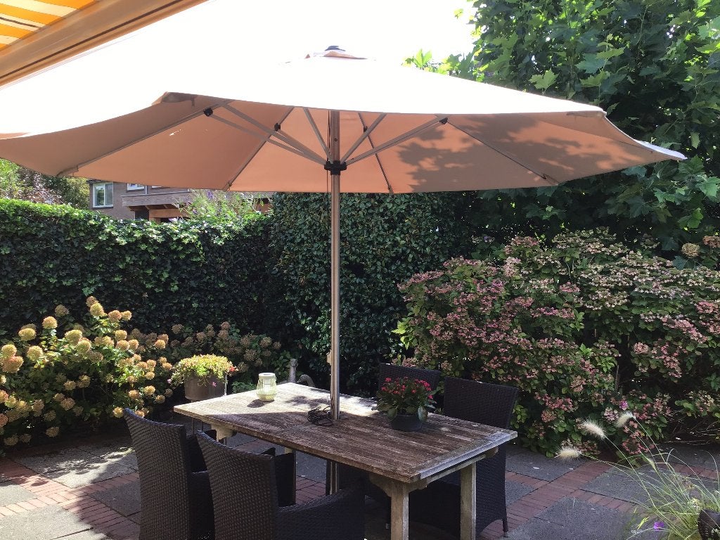 Parasol, Tuin en Terras, Ophalen, Gebruikt, 3 tot 4 meter, Stokparasol