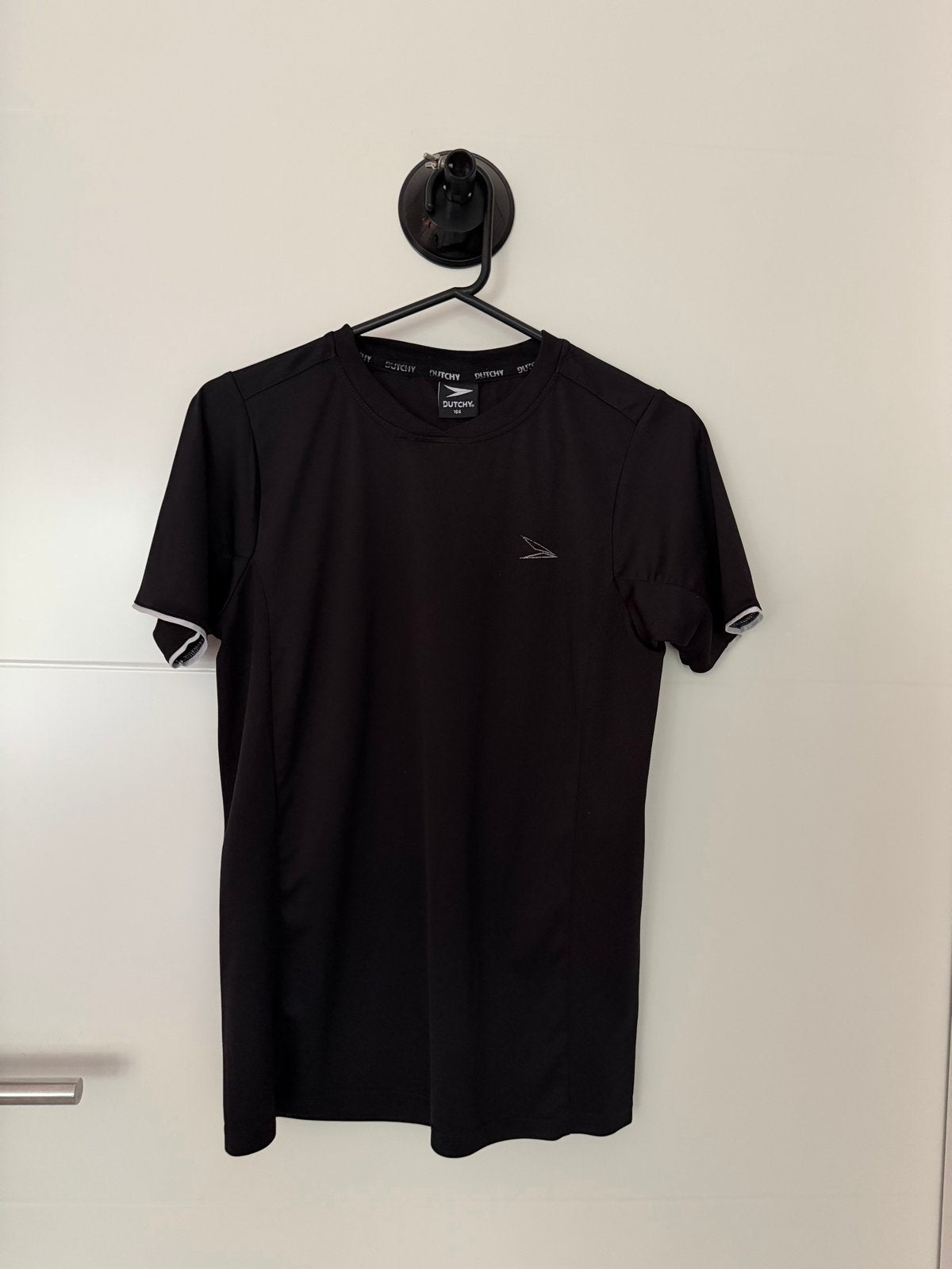 Dutchy Heren Sportshirt Zwart Maat 164 (XS), Ophalen of Verzenden, Gedragen, Maat 46 (S) of kleiner, Zwart