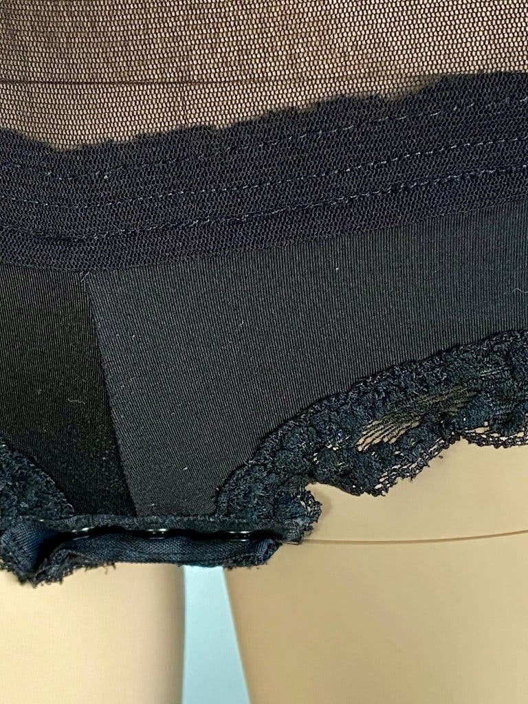 J163 Marlies Dekkers mt. M=38 Top body doorschijnend zwart, Maat 38/40 (M), Marlies Dekkers, Zwart, Ophalen of Verzenden