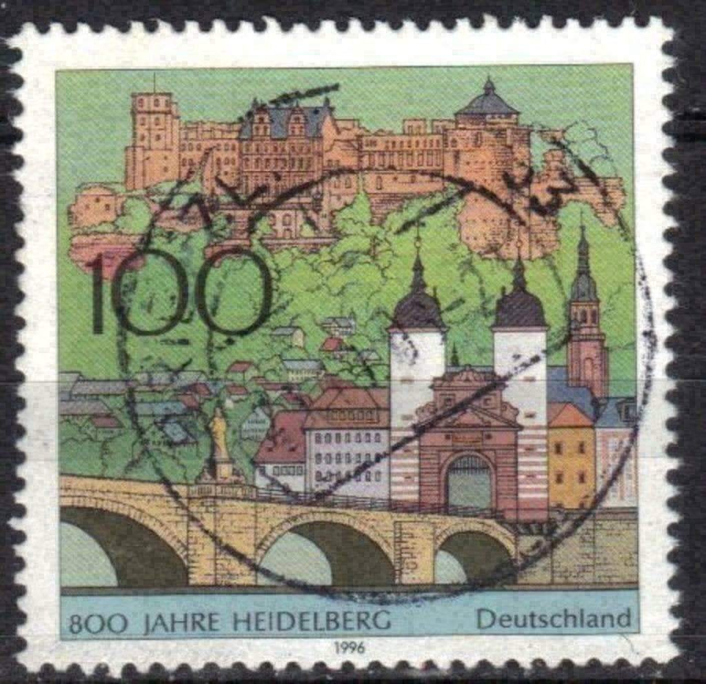 Duitsland 1996 - Yvert 1700 - Heidelberg (ST), Verzenden, 1990 tot heden, Gestempeld