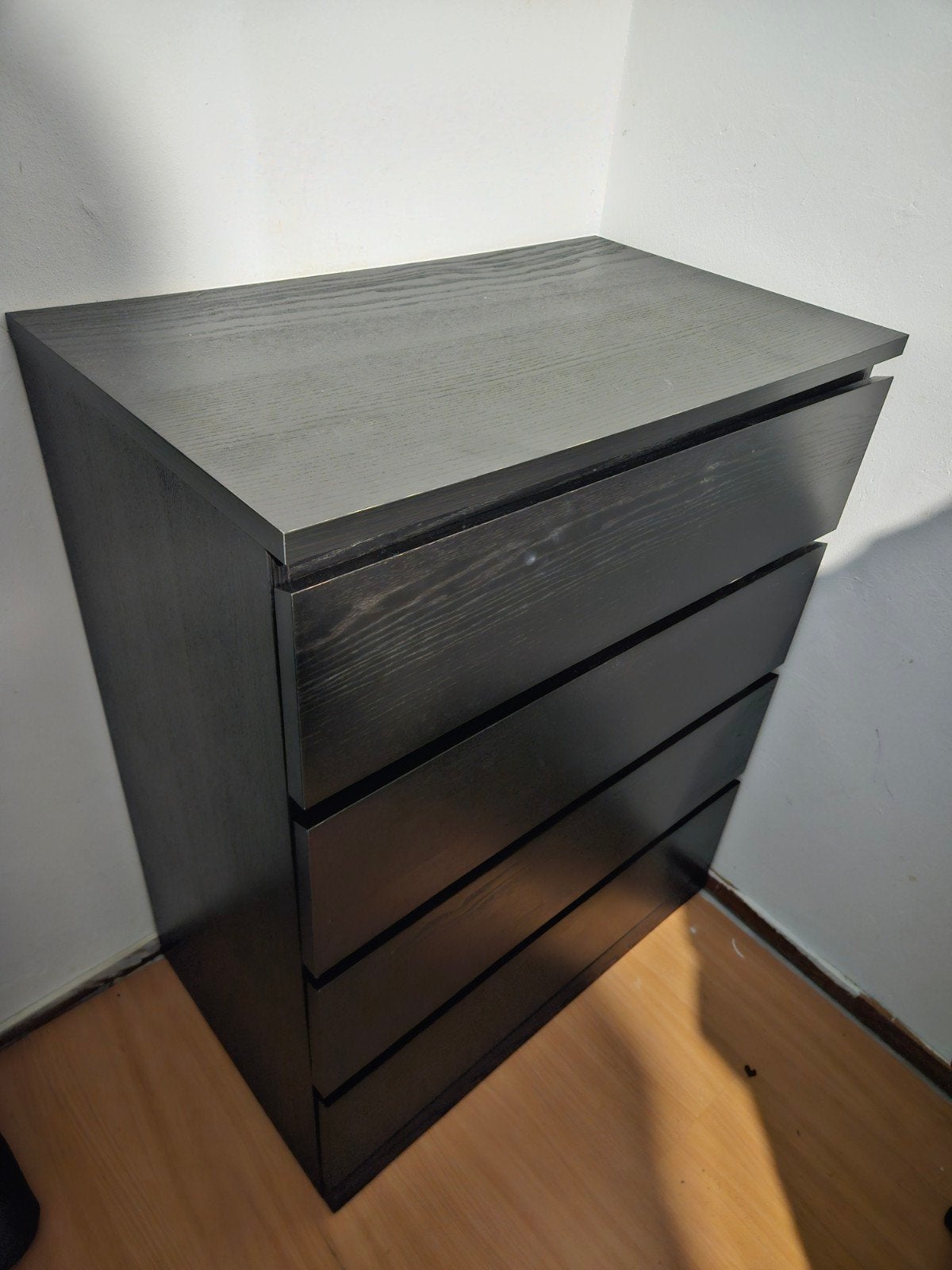 Ikea Malm kast | Zwart, Ophalen, 100 tot 150 cm, 50 tot 100 cm, Zo goed als nieuw