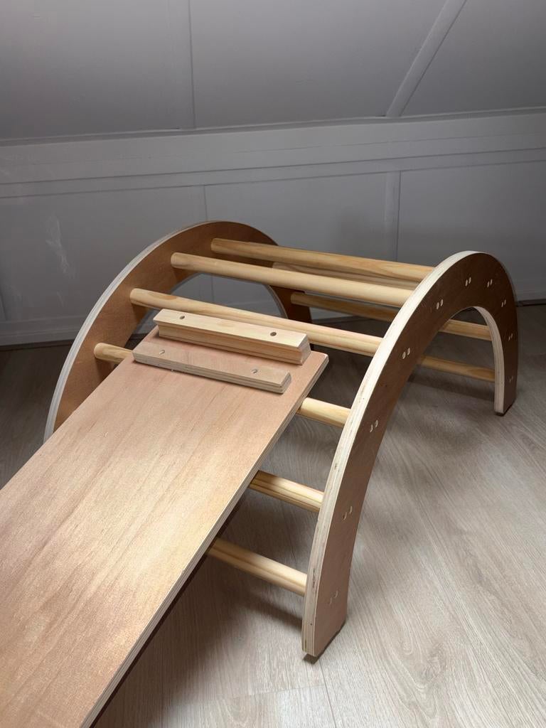 Houten glij- en klimrek - Montessori speelgoed, Tuin en Terras, Ophalen, Zo goed als nieuw