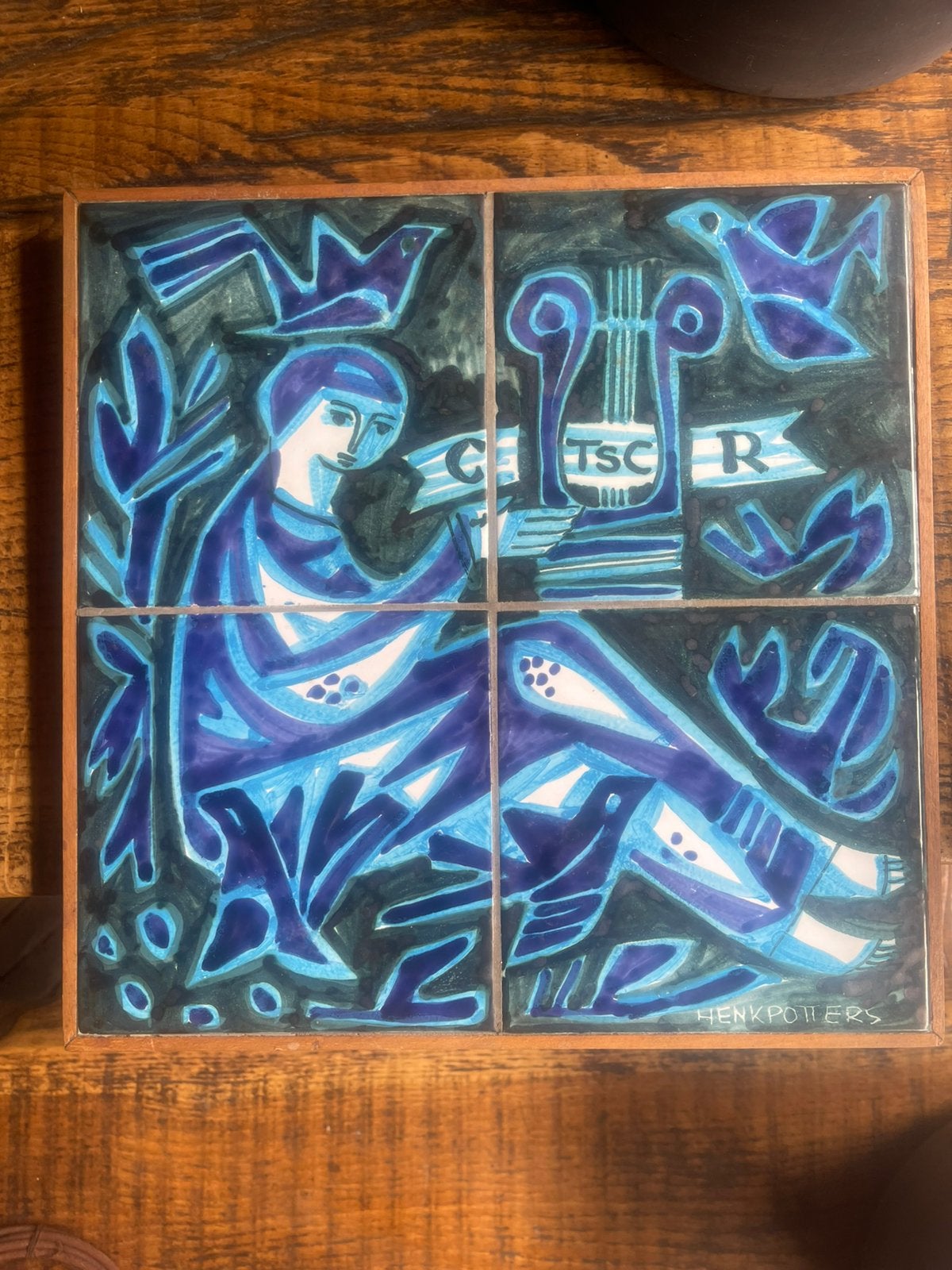 Keramisch tegeltableau Henk Potters, Ophalen of Verzenden