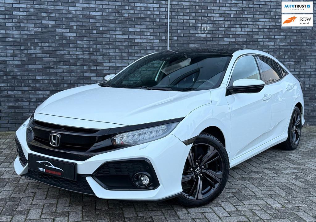 Honda Civic 1.0 i-VTEC Premium Pano|Camera|LKAS|ACC|BLIS|Car, Auto's, Honda, Gebruikt, Bedrijf, 3 cilinders, Onderhoudsboekje