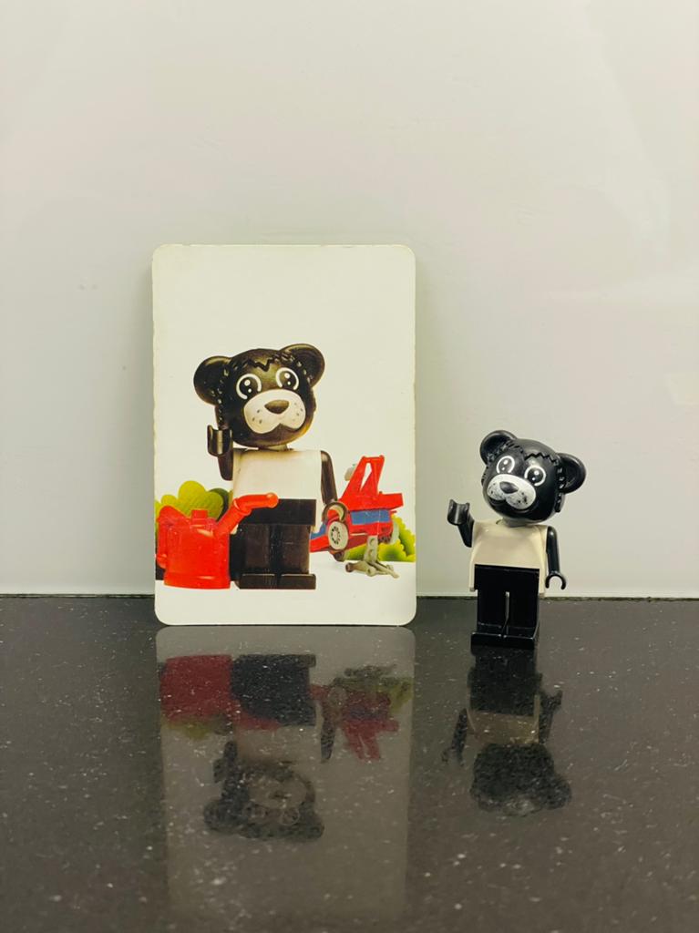 Lego Fabuland | Beertje met Kaart uit 3670, Kinderen en Baby's, Speelgoed | Duplo en Lego, Ophalen of Verzenden, Zo goed als nieuw