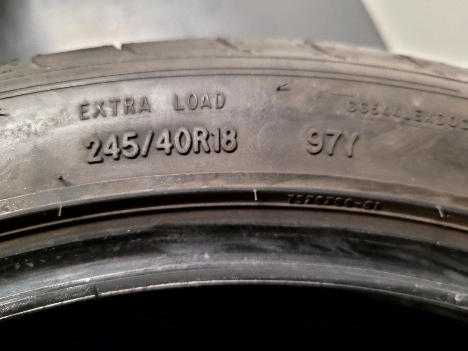 4x zgan goodyear zomerbanden 225 45 18 & 245b40 18 breedset, Ophalen, 18 inch, Gebruikt, Band(en)