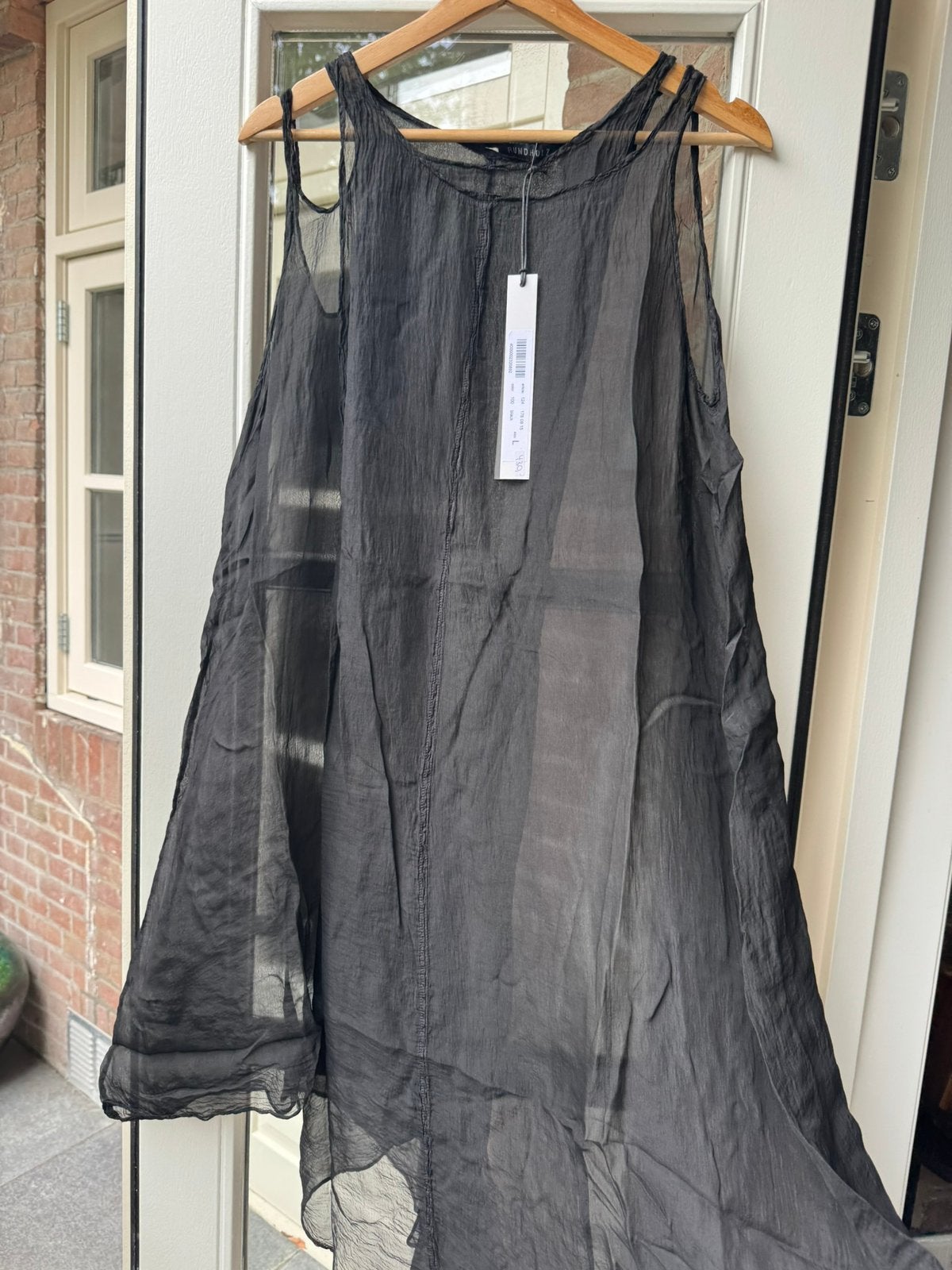 Zwarte zijde blouse Rundholz Mainline mt XL, Zwart, Maat 46/48 (XL) of groter, Rundholz, Nieuw