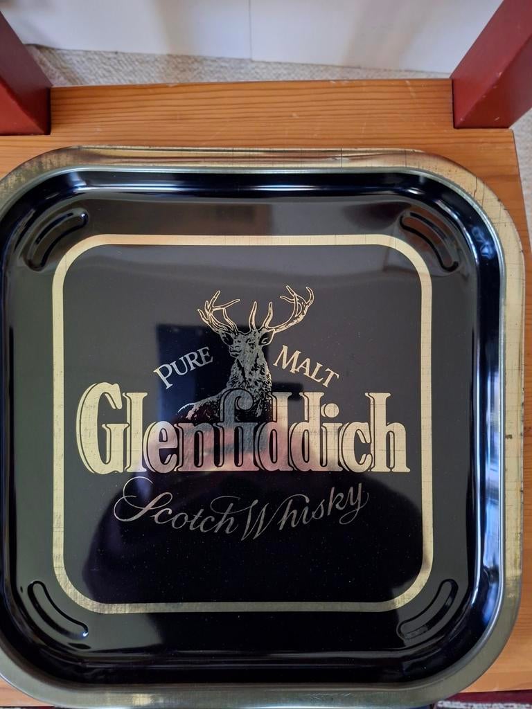 DIENBLAD GLENN FIDDICH, Ophalen of Verzenden, Gebruikt, Vierkant, Metaal