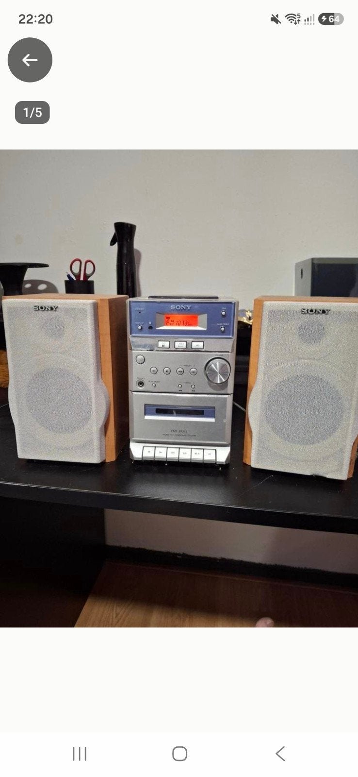 Sony CMT-EP113 Microset met CD, Cassette, Radio en Speakers, Gebruikt, Cassettedeck, Ophalen of Verzenden, Microset