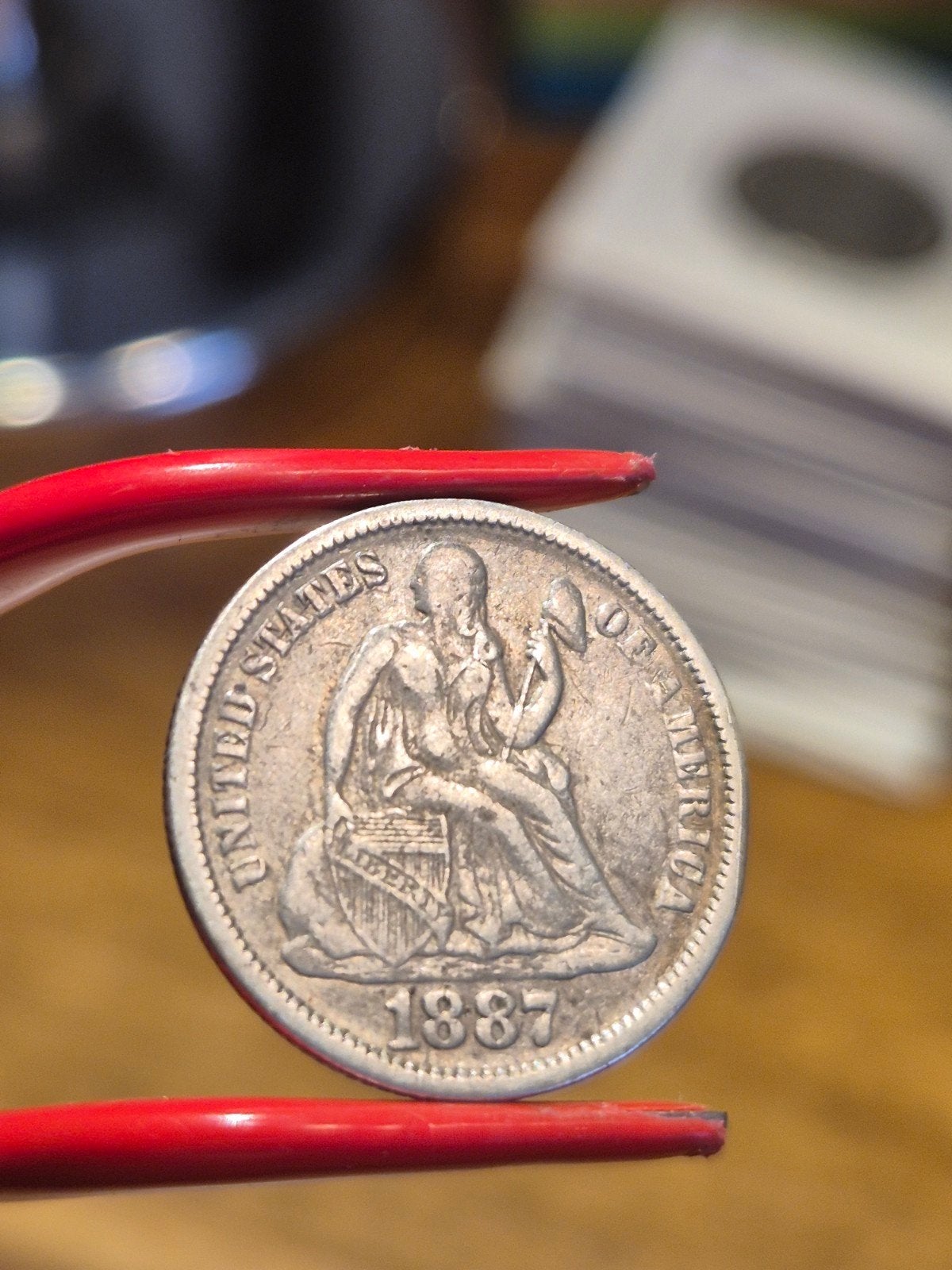 DIME 1887!!, Postzegels en Munten, Munten | Amerika, Ophalen of Verzenden, Midden-Amerika