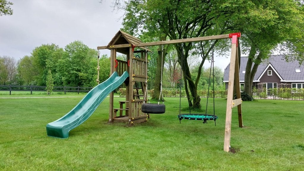 compacte KLEINE TOREN speelhuis klimtoren speeltoestel, Ophalen, Nieuw, Schommel, Aanbouwonderdeel