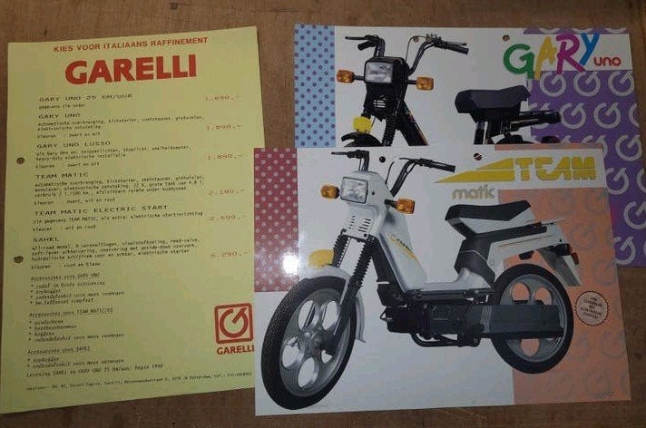 Garelli reclame pakket, Ophalen of Verzenden, Gebruikt