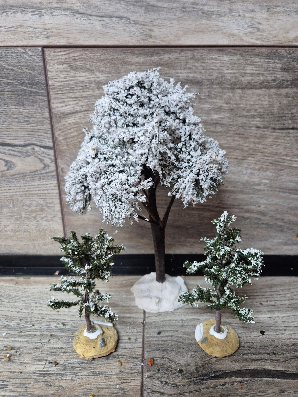 lemax bomenset Kerstdorp kersthuisjes, Ophalen of Verzenden, Zo goed als nieuw
