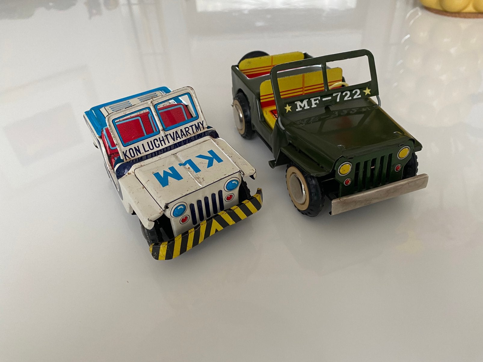 Blikken Willy’s Jeep KLM/Army uitvoering., Ophalen of Verzenden