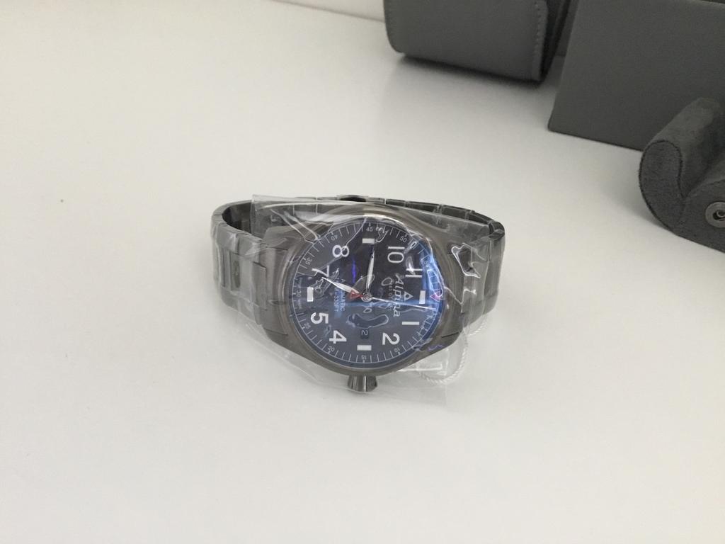 Alpina startimer gunmetal, Ophalen of Verzenden, Zo goed als nieuw, Heer