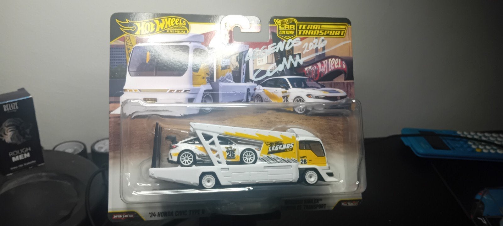 RARE signed hotwheels legends tour team tran, Ophalen of Verzenden, Zo goed als nieuw, Auto, Overige merken