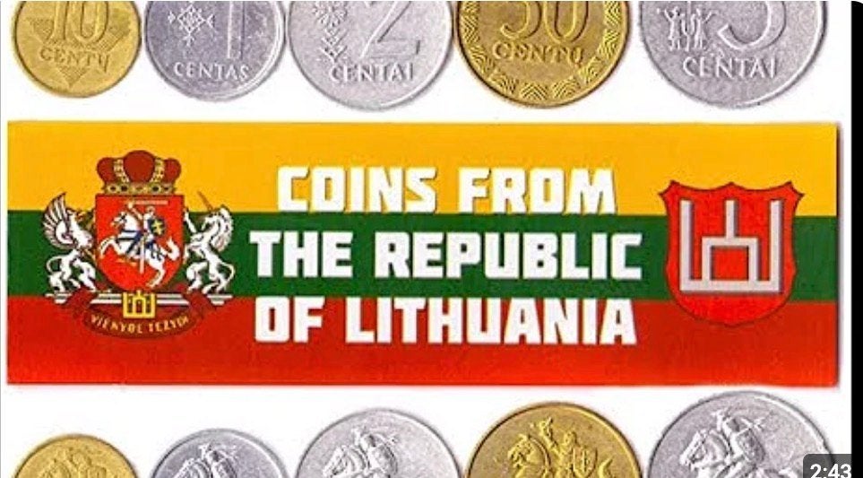 Munten Lithuania, Ophalen of Verzenden, 2 euro