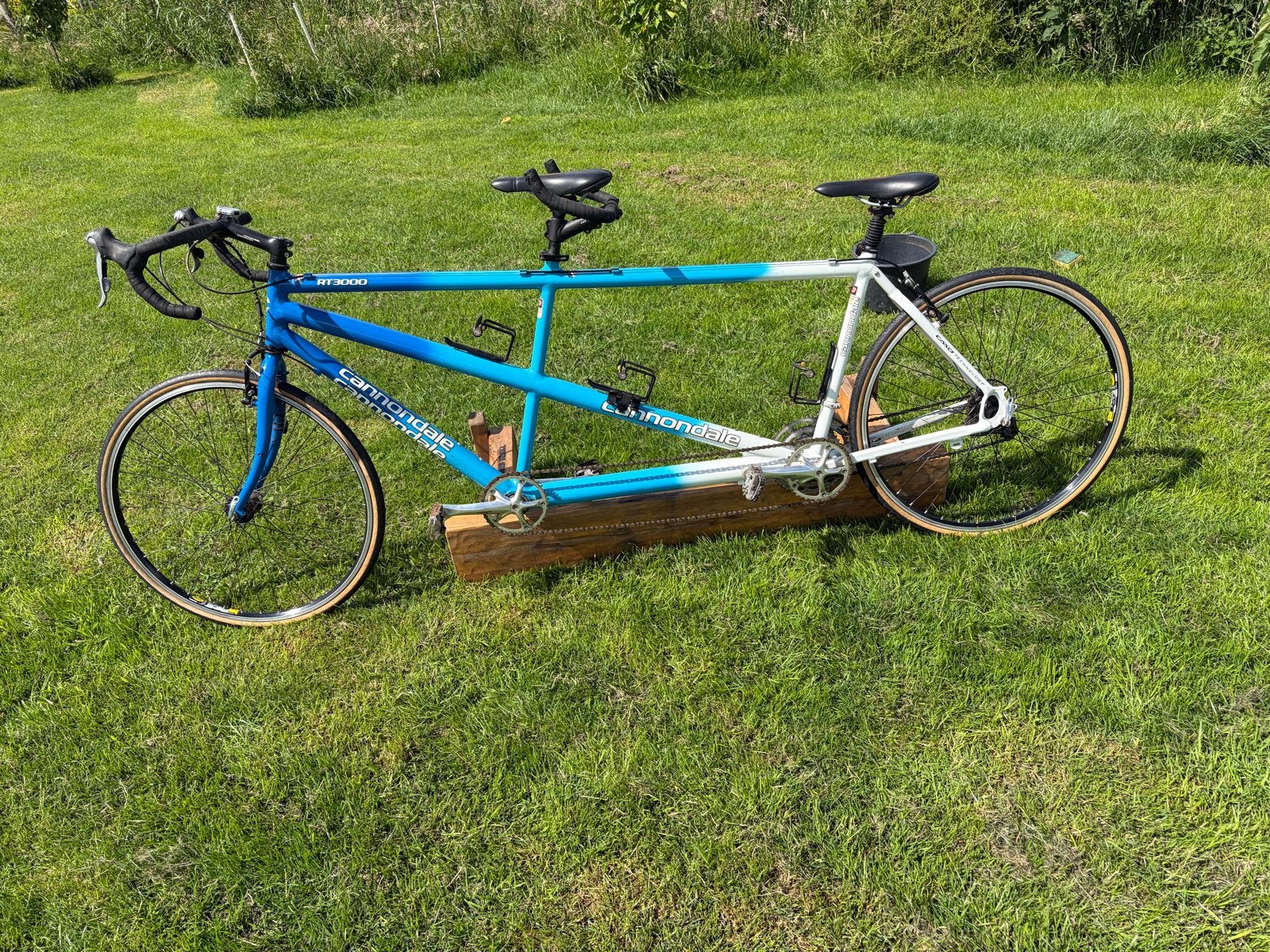 Cannondale RT3000 Tandem Racefiets - Uniek en Snel, Fietsen en Brommers, Fietsen | Tandems, Ophalen, Gebruikt, Velgrem, 51 tot 55 cm