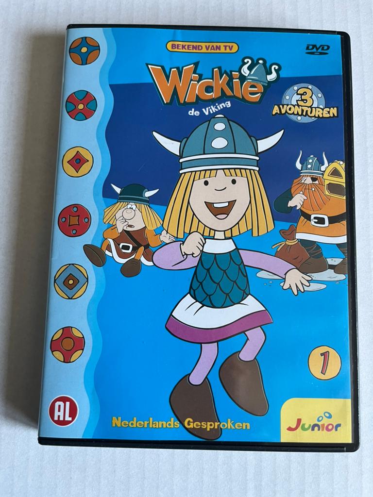 Wickie de Viking DVD - 3 Avonturen, Europees, Gebruikt, Tekenfilm, Alle leeftijden