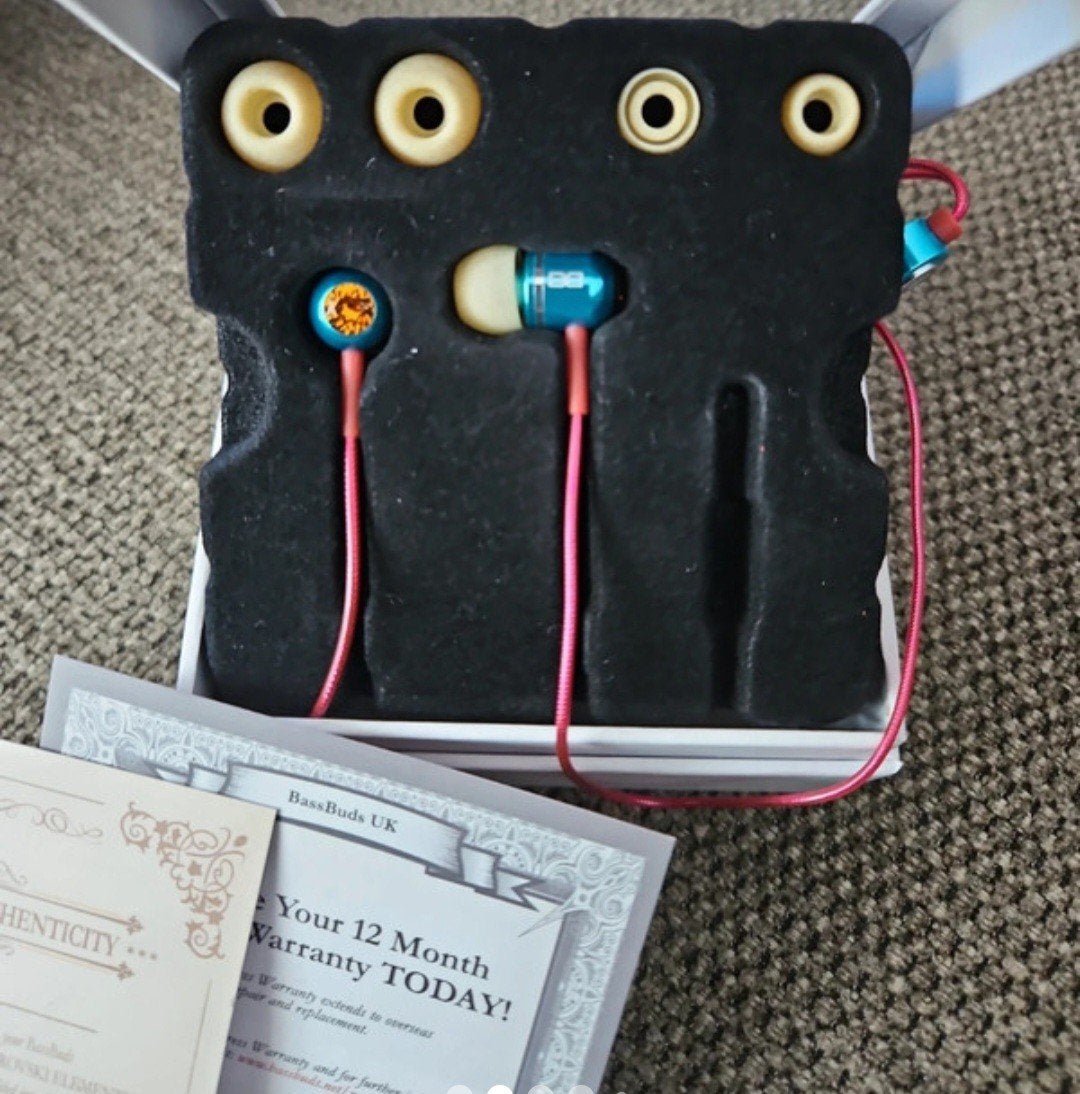 BassBuds In-ear Hoofdtelefoon met Swarovski Elementen, Overige merken, Nieuw, Ophalen of Verzenden, Handleiding