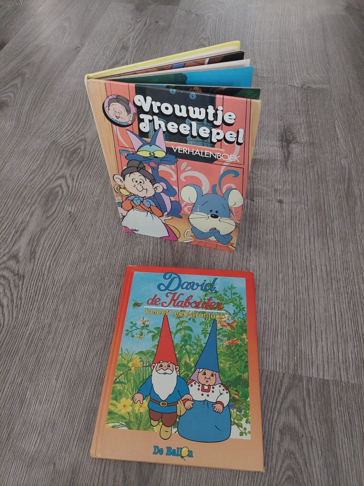Vintage tv boeken DAVID DE KABOUTER + VROUWTJE THEELEPEL, Boeken, Fictie algemeen, Verzenden, Jongen of Meisje, Zo goed als nieuw
