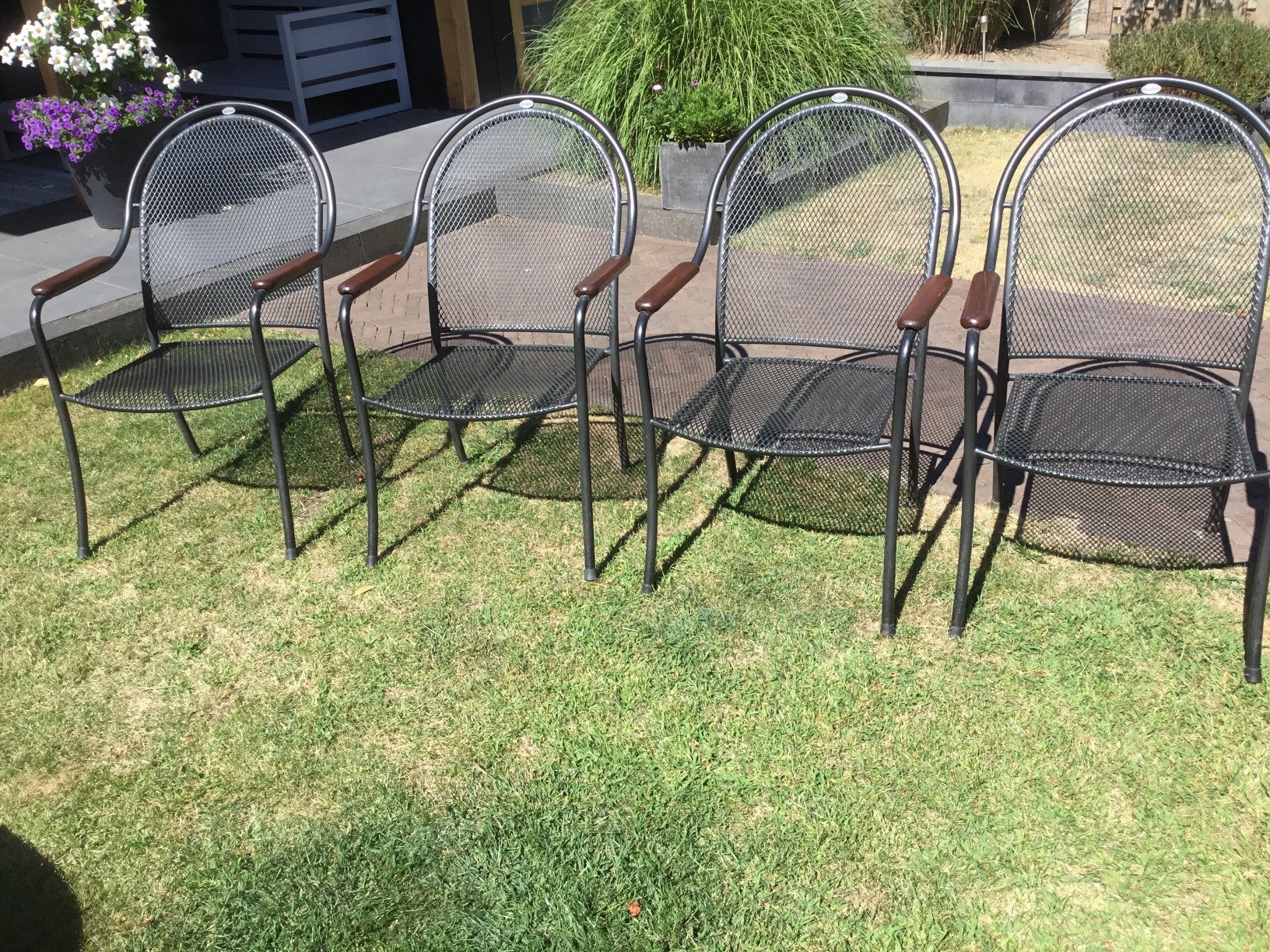 Tuinstoelen strekmetaal Royal Garden stapelbaar, Tuin en Terras, Ophalen, Gebruikt, Metaal, Stapelbaar