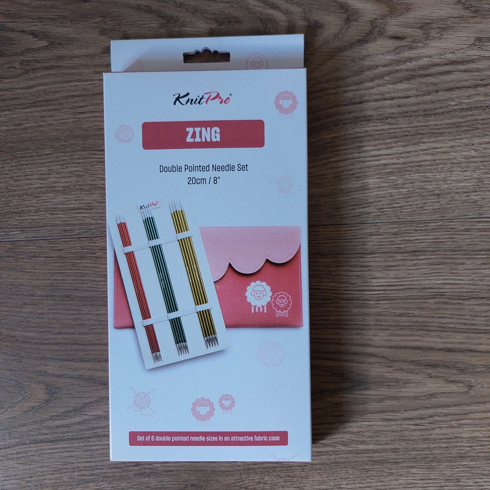 Knit pro zing.
Set van 6 maten dubbele breinaalden., Hobby en Vrije tijd, Breien en Haken, Ophalen of Verzenden, Nieuw, Breien