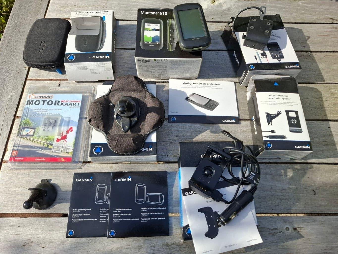 navigatie Garmin Montana 610 inclusief accessoires, Ophalen of Verzenden, Gebruikt