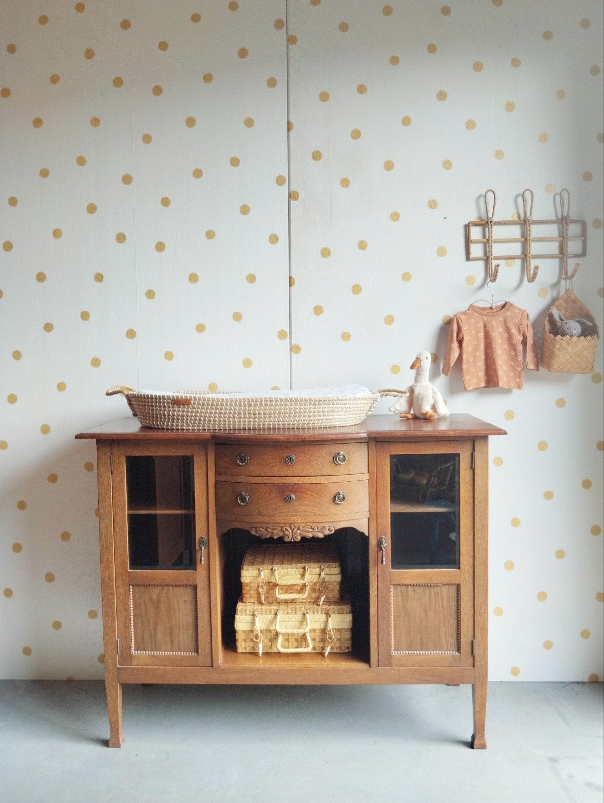 Vintage commode / massief hout / uniek / bezorgen mogelijk, 50 tot 70 cm, Ophalen of Verzenden, 90 tot 105 cm, 100 cm of meer
