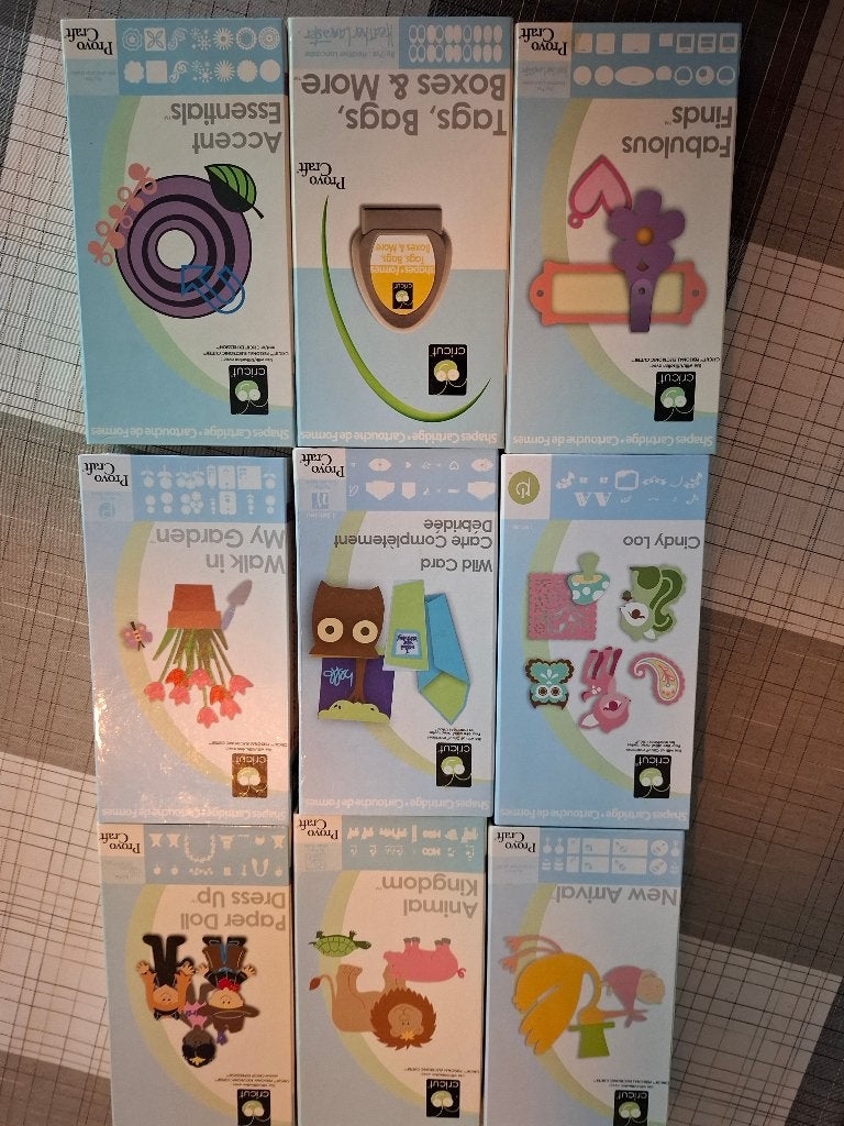 Cricut cartridges - Diverse collectie, Ophalen, Abstract, Gebruikt, Gereedschap of Toebehoren