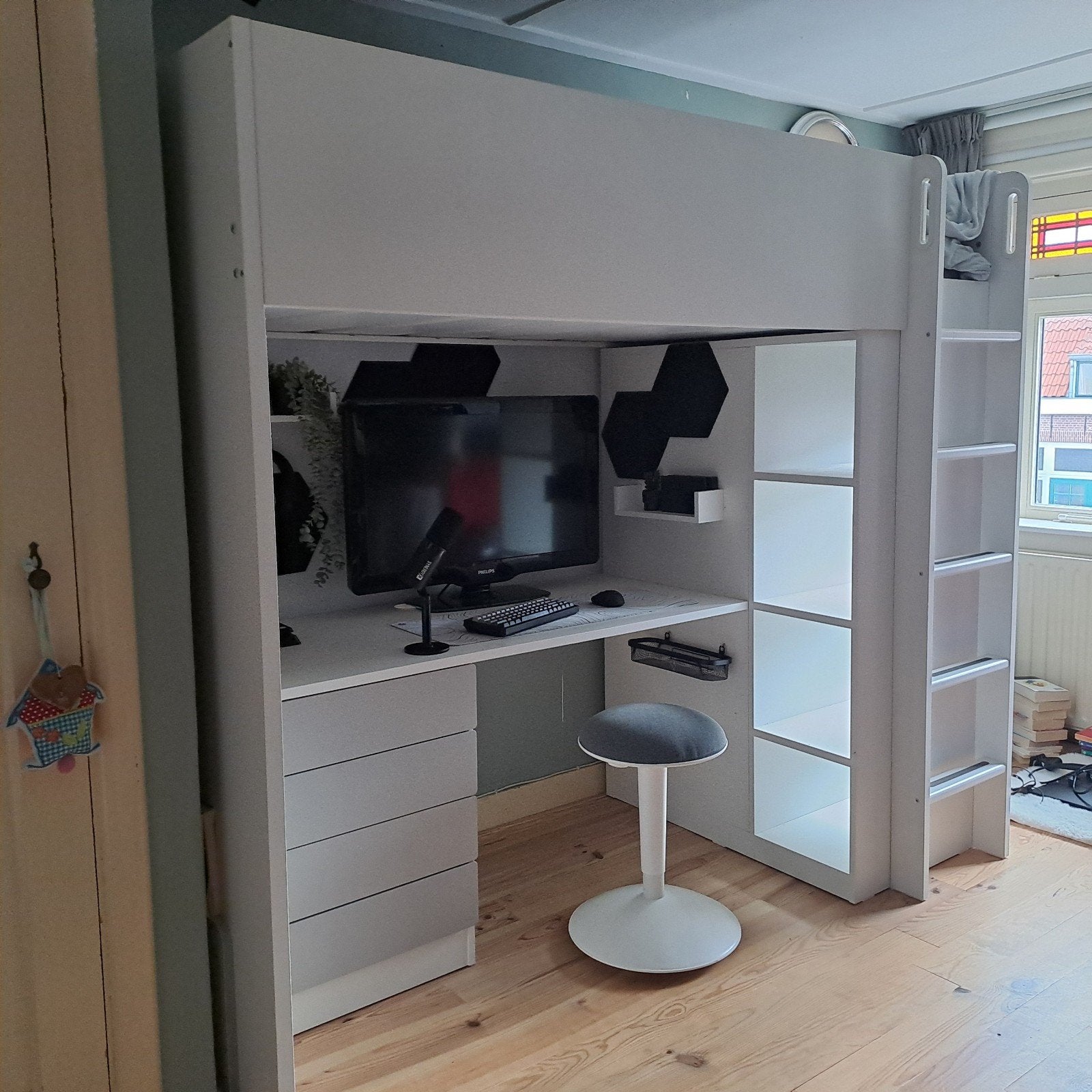 Hoogslaper - Ikea - 205x104x182cm, Ophalen, Gebruikt, Eenpersoons, 200 cm