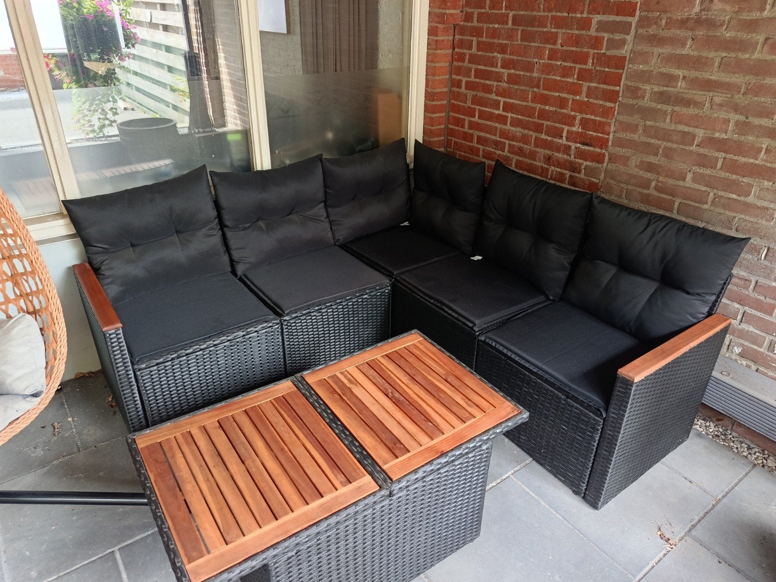 loungeset, Tuin en Terras, Ophalen, 5 zitplaatsen, Zo goed als nieuw, Loungeset