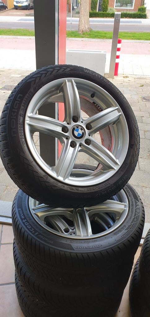Mooie bmw winterset o.a e46 of E60, Ophalen, Velg(en), 17 inch, Winterbanden