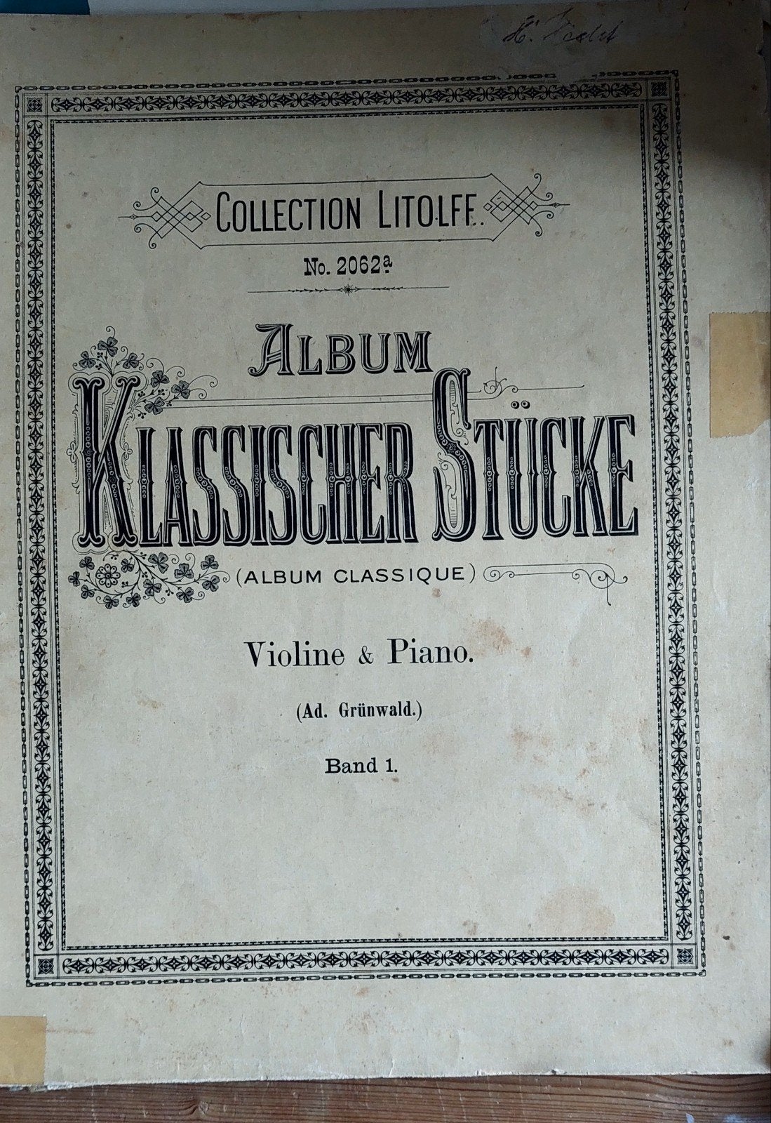 Foto 12 van Verschillende oude bladmuziek voor piano