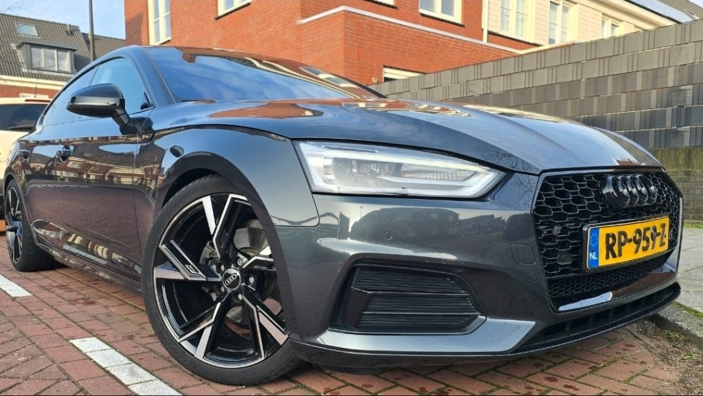 Audi A5 2.0 Tfsi 235pk, S-line, Dealer OH, 19 inch, NAP etc, Euro 5, Stof, Zwart, 4 cilinders