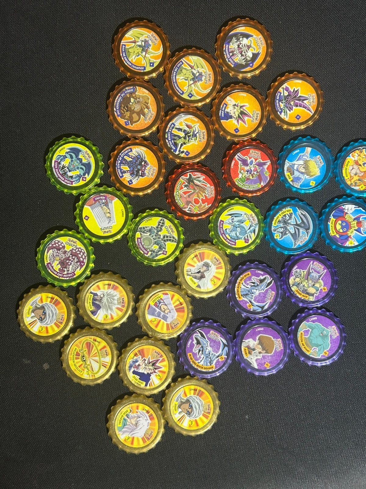 vintage yu-gi-oh chaps  pogs lays smiths pepsico 2004, Verzamelen, Ophalen of Verzenden, Losse flippo's