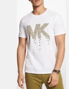 Nieuw Michael Kors logo-cotton-t-shirt, Beige, Nieuw, Overige maten, Ophalen of Verzenden