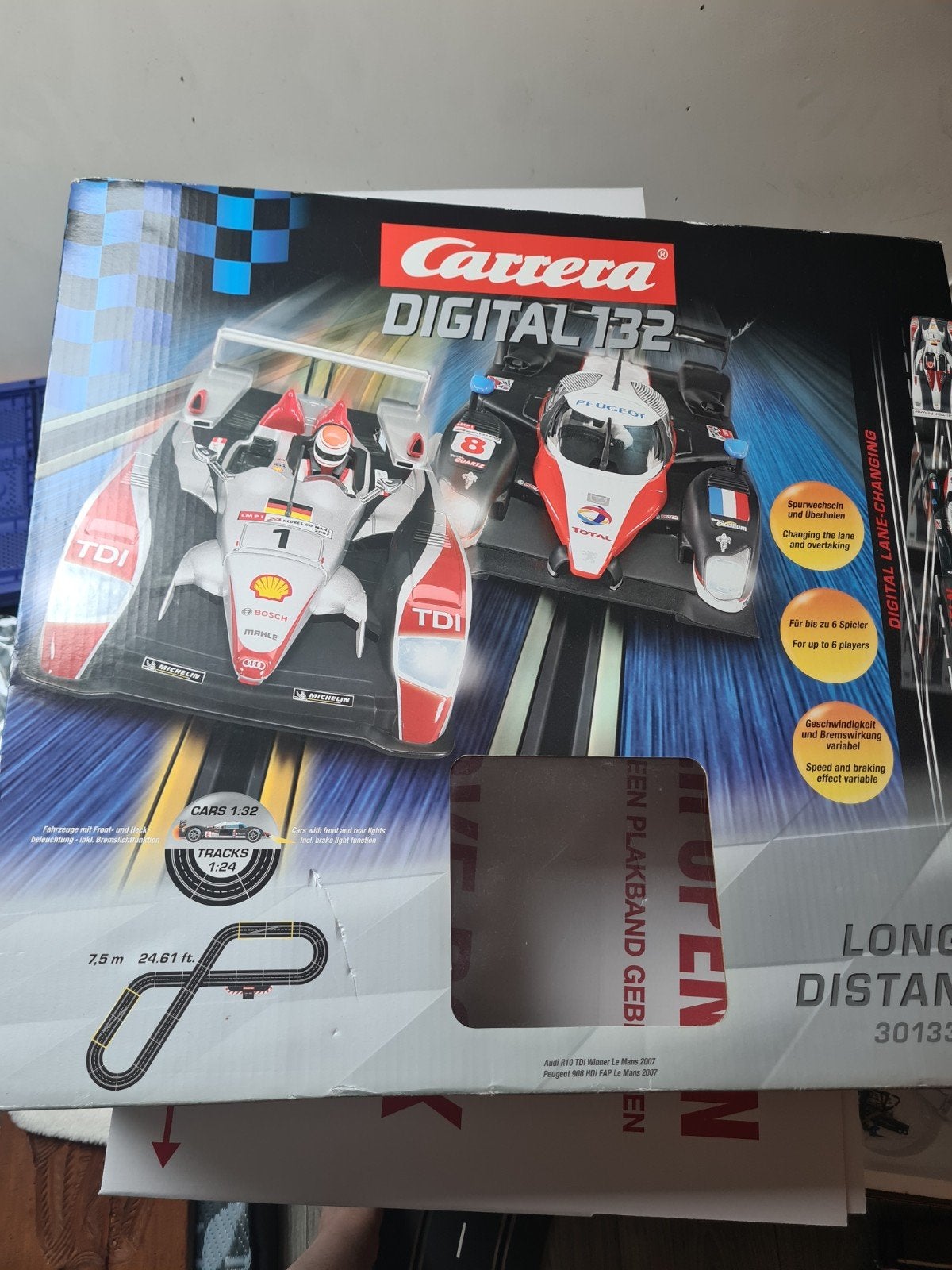 Carrera Digital 132 Racebaan met 3 auto's en rondeteller, Ophalen, Carrera, Elektrisch, Racebaan