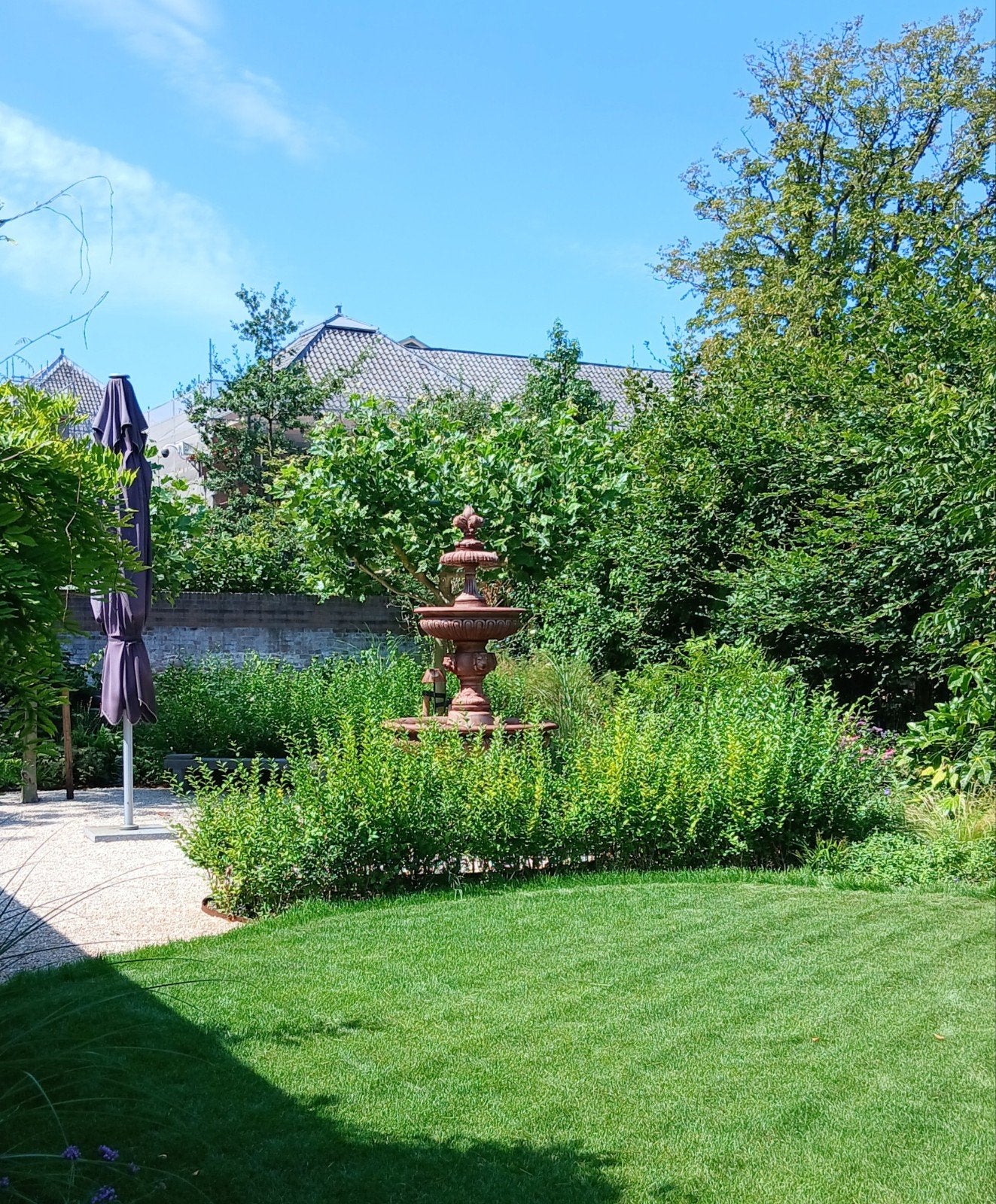 Roestbruin look leeuwkoppen fontein, Tuin en Terras, Ophalen, Nieuw, Beton, Fontein