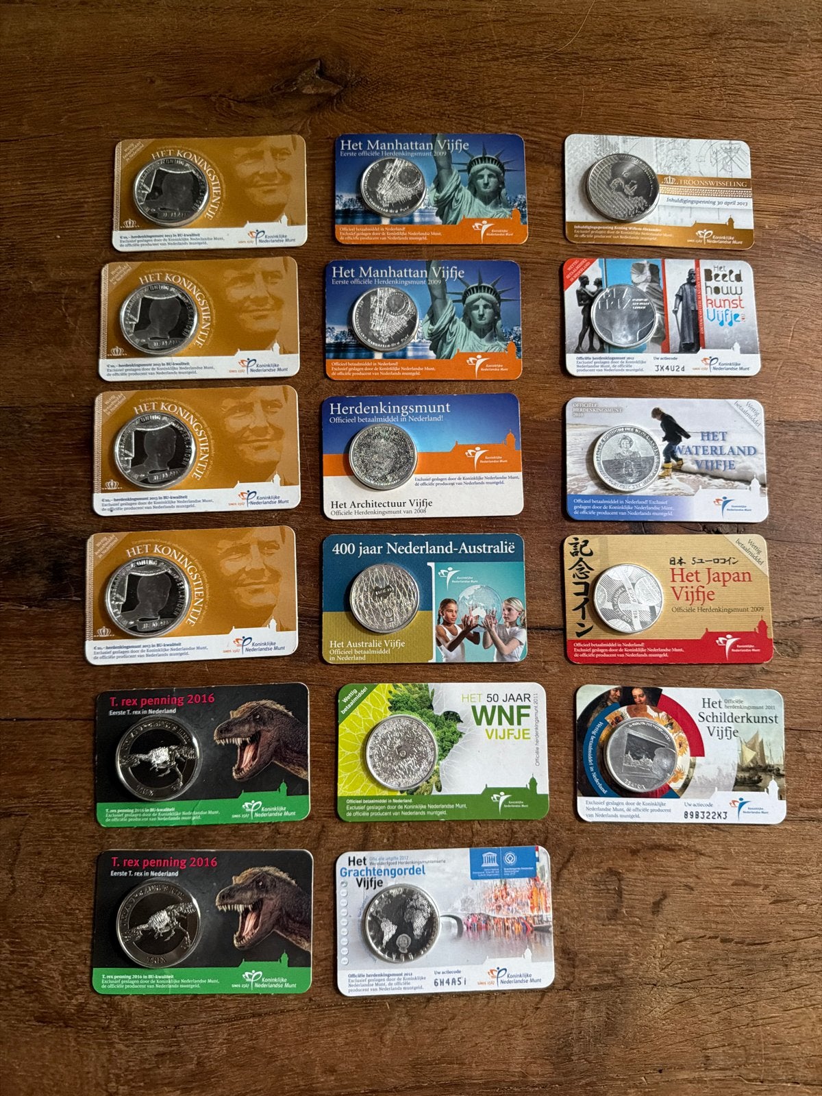 17 Herdenkingsmunten Nederland - Zilveren 5 en 10 euro, Setje, Koningin Beatrix, Zilver, Euro's