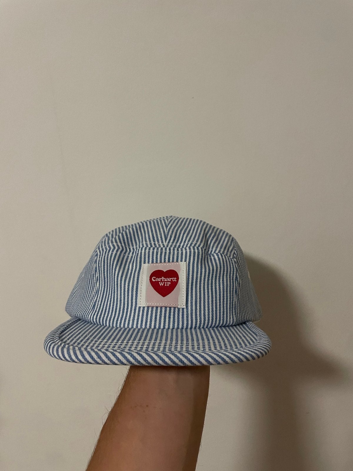 Carhartt WIP gestreepte pet met hartlogo, Ophalen of Verzenden, Nieuw, One size fits all, Pet