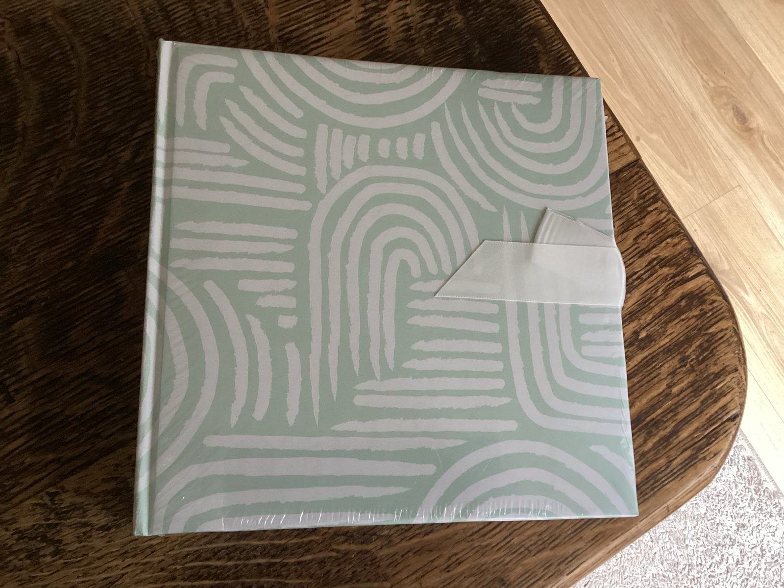 Nieuw fotoalbum met lint, mintgroen met wit patroon € 5, Met lint, Overige merken, Nieuw, Ophalen of Verzenden
