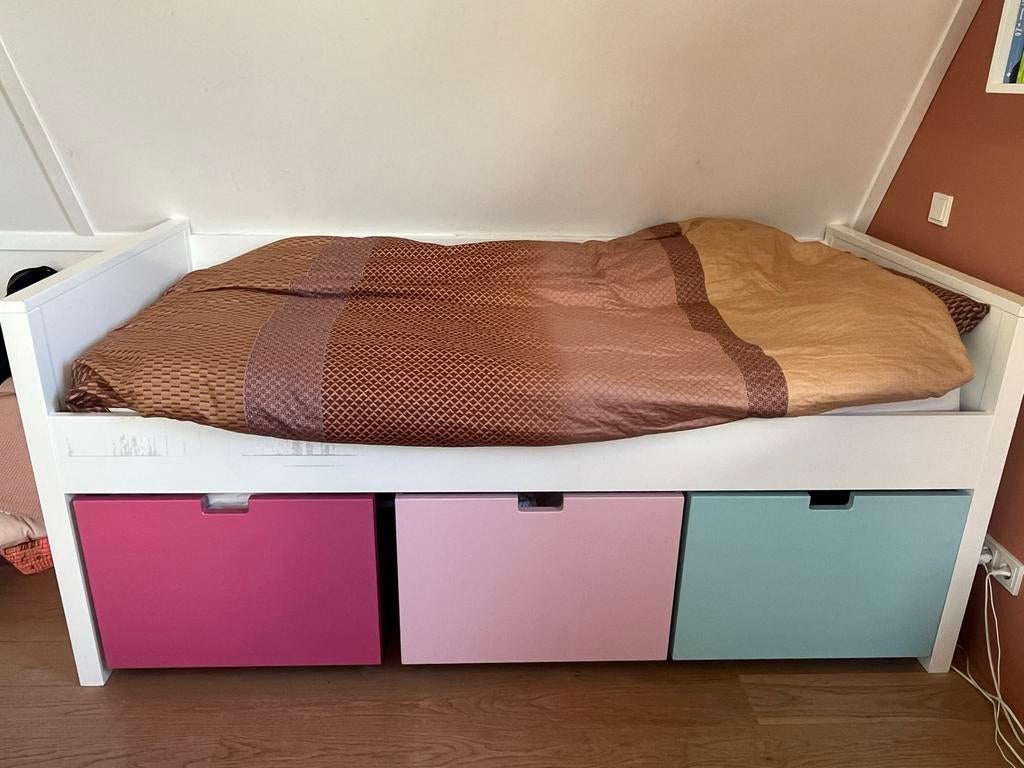 Bopita halfhoogslaper, 3 opbergbakken, lattenbodem, matras, Kinderen en Baby's, Kinderkamer | Stapelbedden en Hoogslapers, Ophalen